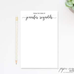 personalized notepad unlined