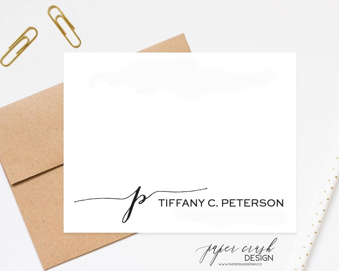 A Note from Note Cards--Personalized Stationery