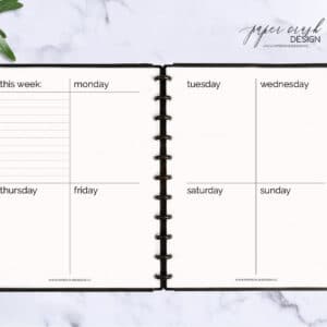 personalized planner insert sheets