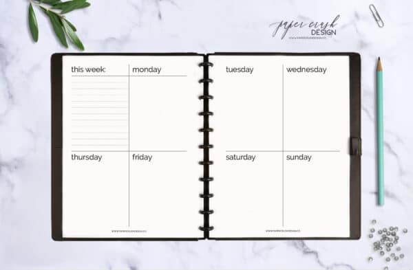 personalized planner insert sheets