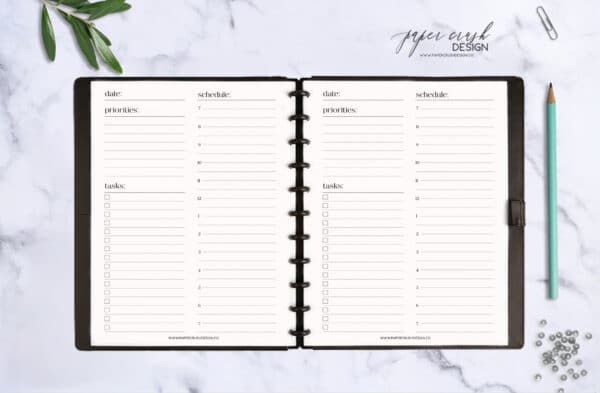 planner insert pages