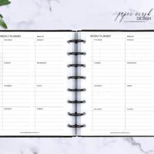 Weekly Planner 1 half page