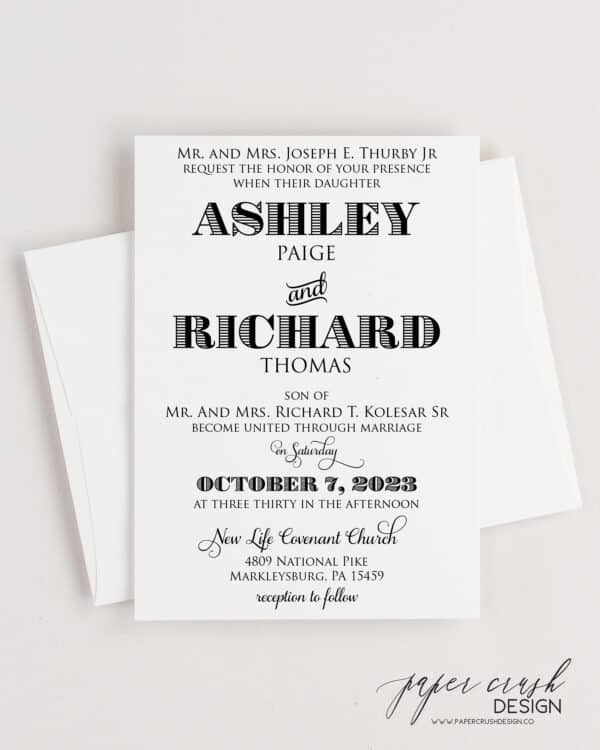 printable wedding invitation; digital wedding invitation; inexpensive wedding invitation; diy wedding invitation