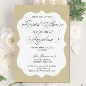 Digital Bridal Shower Invitation, Personalized Invitation, Personalized Digital Design, Custom Digital Design Shapes, Made to Order Invite, Custom Digital Invitation, Personalized Digital Invitation, Custom Digital Design, Downloadable Digital Invitation - ANGIOLINA