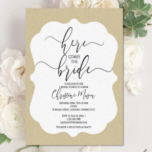 Digital Bridal Shower Invitation, Personalized Invitation, Personalized Digital Design, Custom Digital Design Shapes, Made to Order Invite, Custom Digital Invitation, Personalized Digital Invitation, Custom Digital Design, Downloadable Digital Invitation - CHRISTINE 1