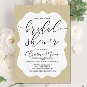Digital Bridal Shower Invitation, Personalized Invitation, Personalized Digital Design, Custom Digital Design Shapes, Made to Order Invite, Custom Digital Invitation, Personalized Digital Invitation, Custom Digital Design, Downloadable Digital Invitation - CHRISTINE