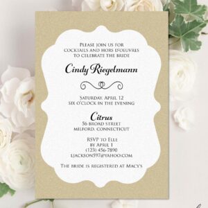 Digital Bridal Shower Invitation, Personalized Invitation, Personalized Digital Design, Custom Digital Design Shapes, Made to Order Invite, Custom Digital Invitation, Personalized Digital Invitation, Custom Digital Design, Downloadable Digital Invitation - CINDY