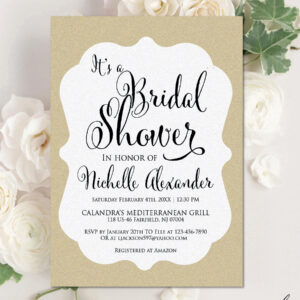 Digital Bridal Shower Invitation, Personalized Invitation, Personalized Digital Design, Custom Digital Design Shapes, Made to Order Invite, Custom Digital Invitation, Personalized Digital Invitation, Custom Digital Design, Downloadable Digital Invitation - NICHELLE