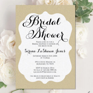 Digital Bridal Shower Invitation, Personalized Invitation, Personalized Digital Design, Custom Digital Design Shapes, Made to Order Invite, Custom Digital Invitation, Personalized Digital Invitation, Custom Digital Design, Downloadable Digital Invitation - SERENA