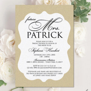 Digital Bridal Shower Invitation, Personalized Invitation, Personalized Digital Design, Custom Digital Design Shapes, Made to Order Invite, Custom Digital Invitation, Personalized Digital Invitation, Custom Digital Design, Downloadable Digital Invitation - STEPHANIE