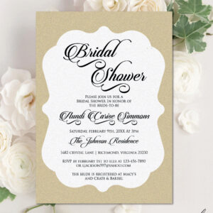 Digital Bridal Shower Invitation, Personalized Invitation, Personalized Digital Design, Custom Digital Design Shapes, Made to Order Invite, Custom Digital Invitation, Personalized Digital Invitation, Custom Digital Design, Downloadable Digital Invitation - AUNDI